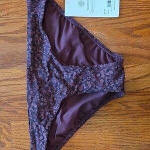 Athleta Black/Brown Swim Bottom